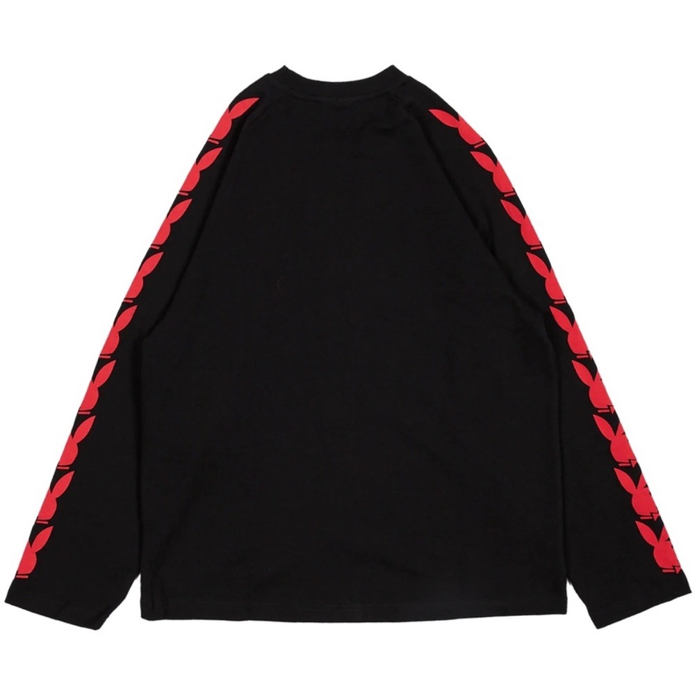 PLEASURES Long Sleeve Playboy Raglan Tee - Picture 6 of 11